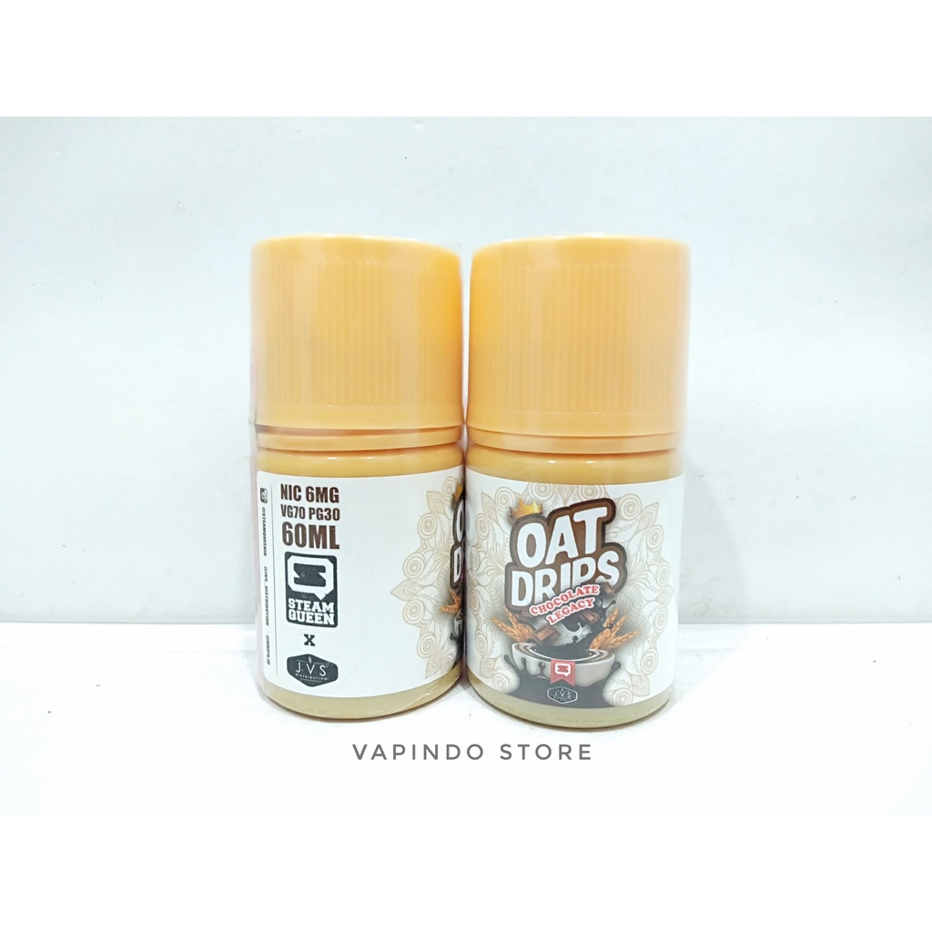 NIC 6MG OAT DRIPS V5 CHOCOLATE OATS 60ML BY STEAMQUEEN X JVS LIQUID