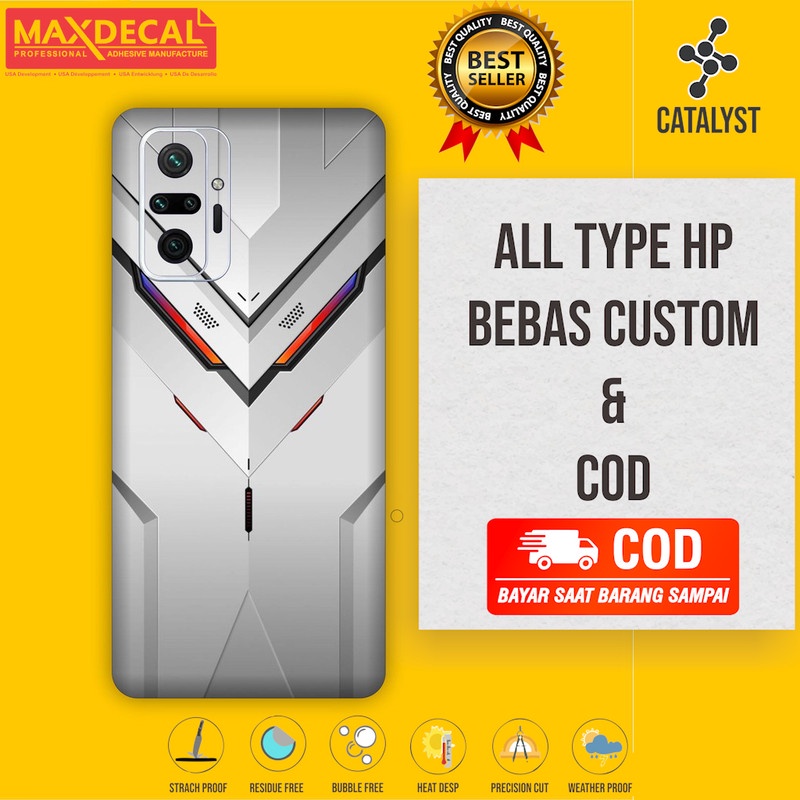 Garskin Redmi Note 10 Pro Fullbody Kode Gundam - Bisa Custom - Skin Case