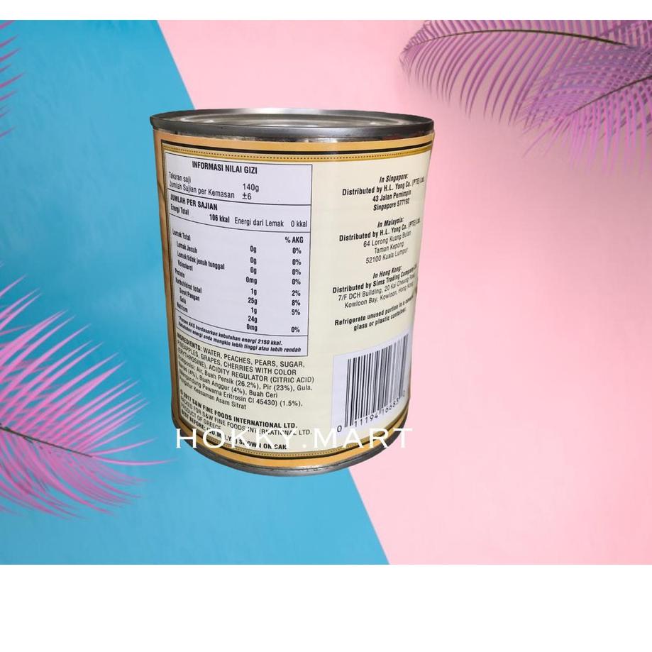 

CodeA5m0L--SW ORCHARD FRUIT COCKTAIL 825gr / Buah kaleng besar
