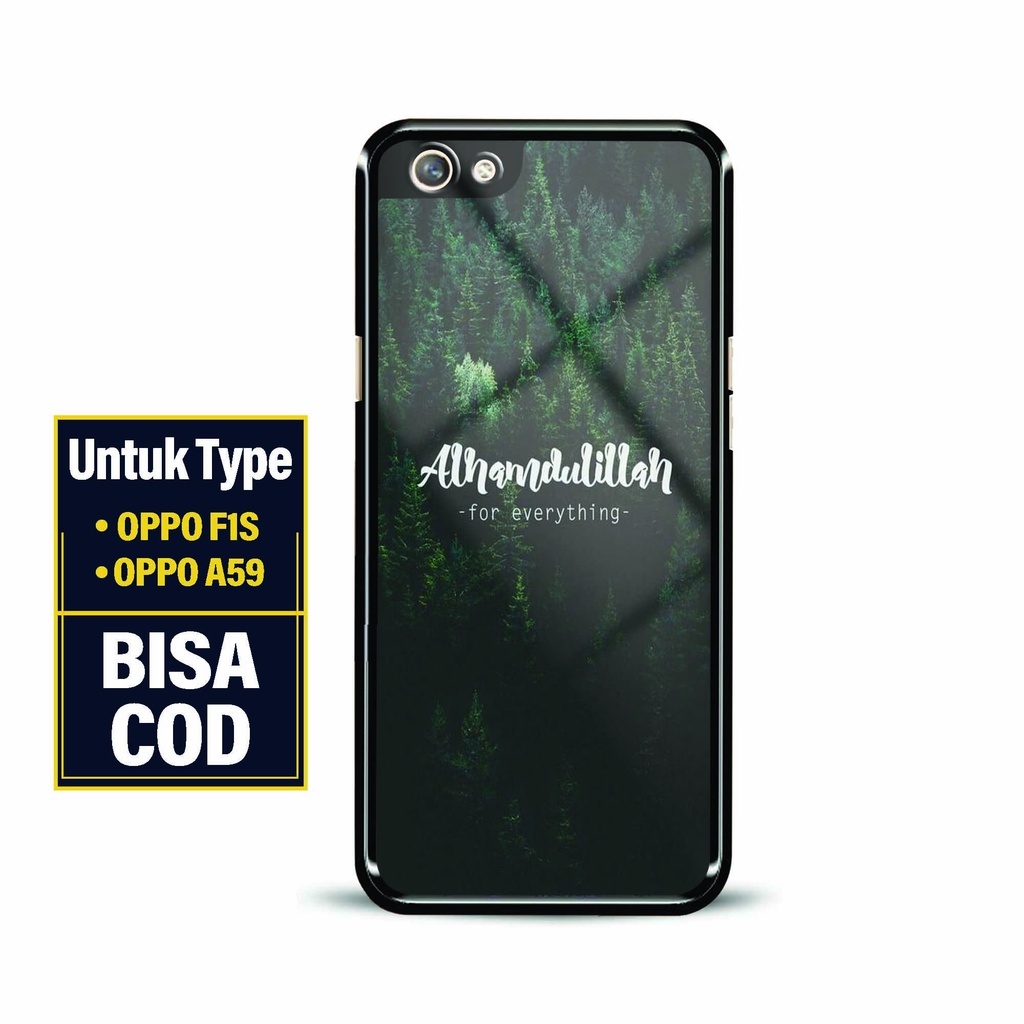 Hardcase Mengkilat Oppo F1S / A59 - Softcase Glossy Oppo F1S / A59 [ Quotes Islamic 1 ] - Casing Han