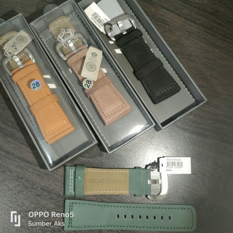 Tali jam Model Sevenfriday ukuran 28mm Strap kulit Genuine Leather ORIGINAL Pria, Bisa untuk semua m