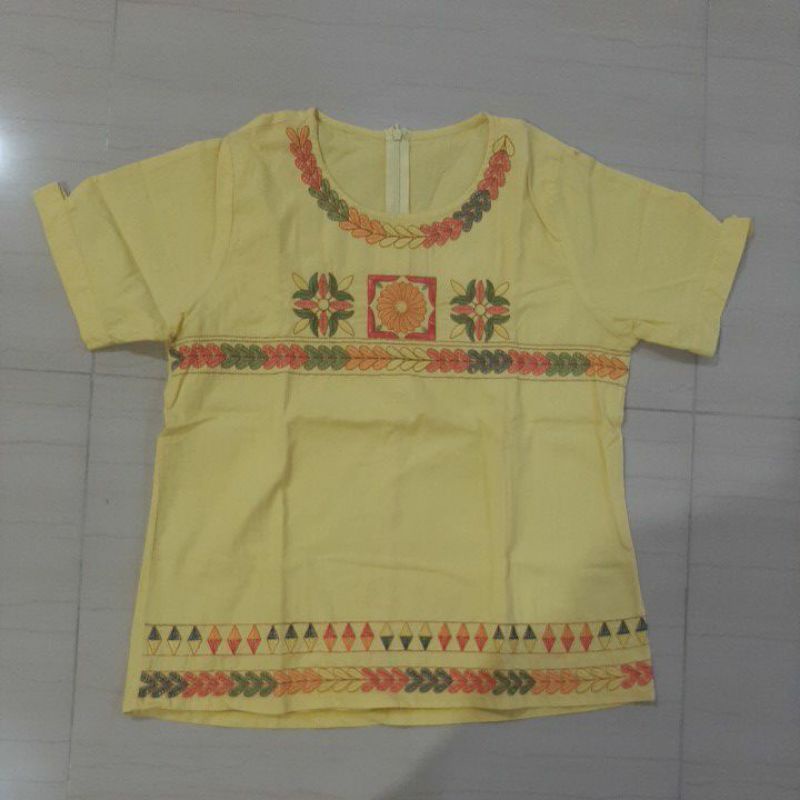 preloved baju atasan top katun bordir cewek wanita