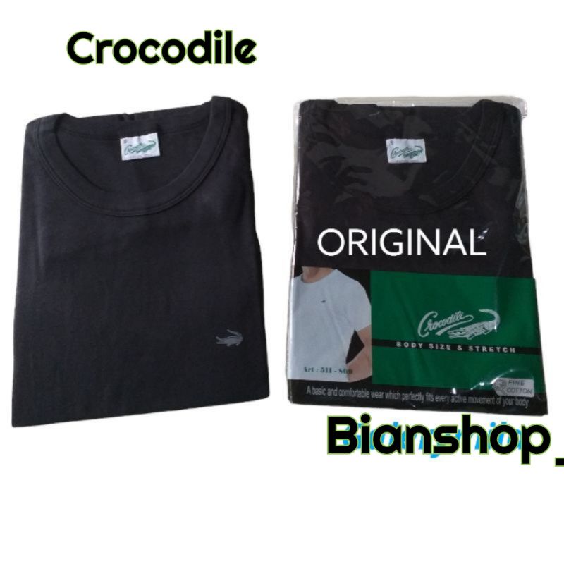 KAOS OBLONG PRIA CROCODILE PUTIH & HITAM