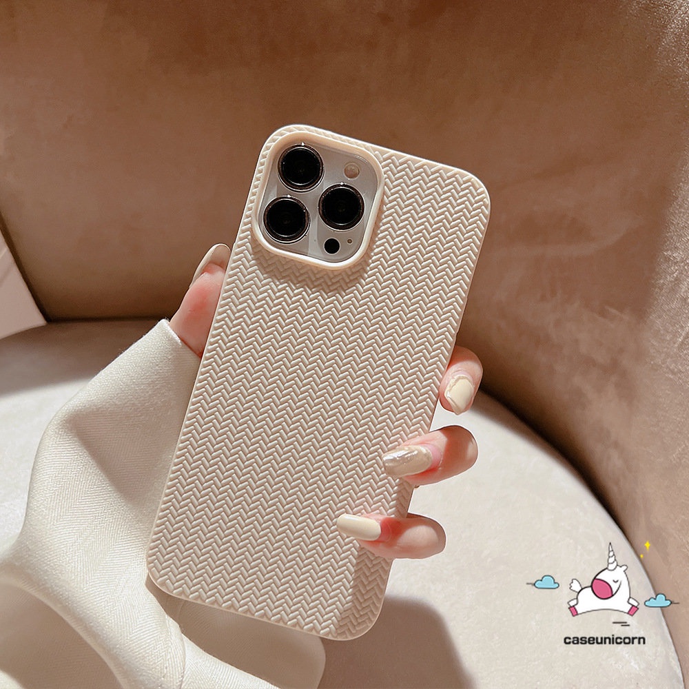 Soft Case Rajut Motif Sweater Untuk iPhone 11 12 13 14 Pro MAX 7 Plus 8 Plus SE 2020