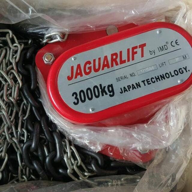 Chain Block Chain Block Jaguarlift 3 Ton 5Meter / Katrol 3Ton X 5M Takel