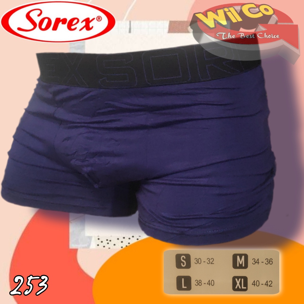 K253T - (DIJUAL PER 1 BOX ISI 3 Pcs) CELANA DALAM BOXER PRIA DEWASA SOREX  SIZE S - XL