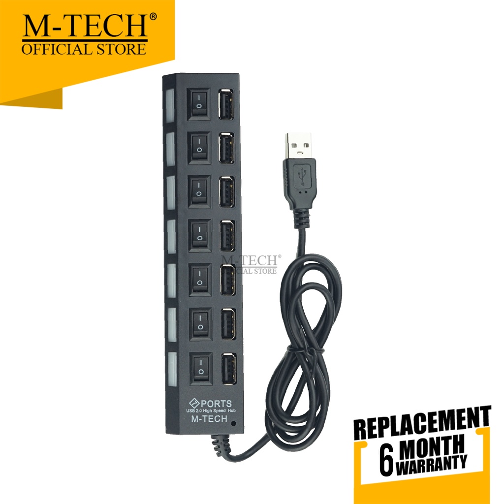 Usb 2.0 Hub Usb 7 Lubang Port 7 Switch
