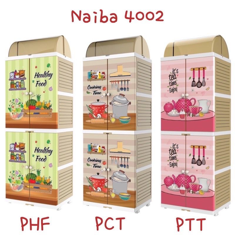 Rak Piring Plastik Naiba Lemari Piring Naiba 4002 Khusus Gojek