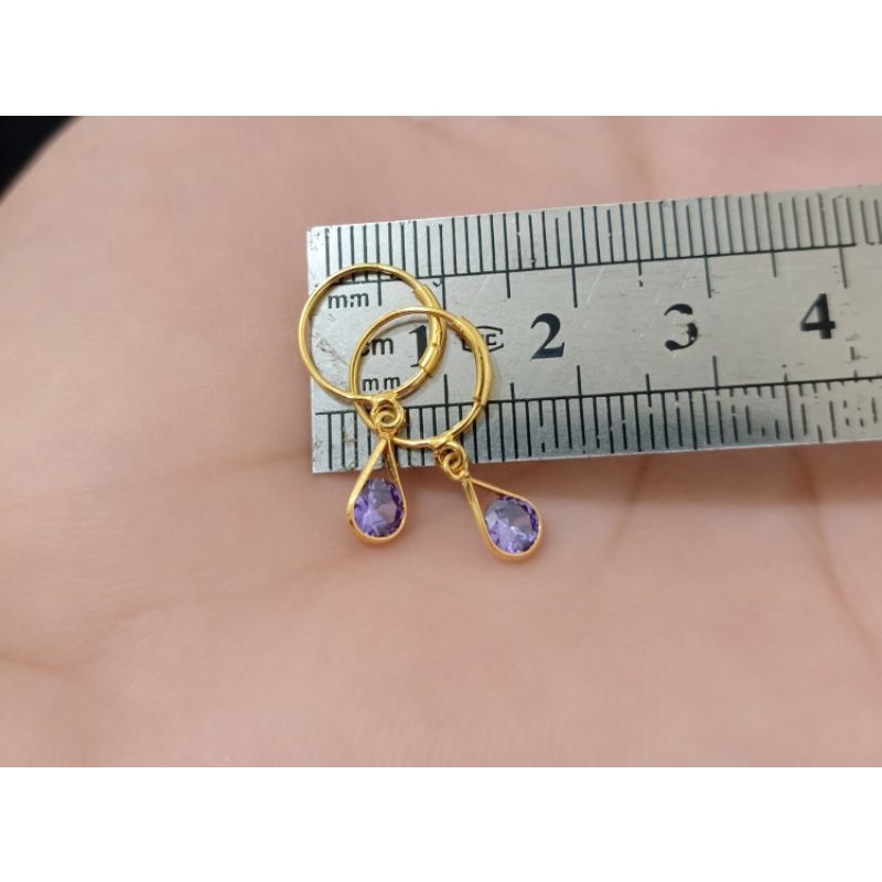 ANTING ANAK PERAK 925 LAPIS MAS