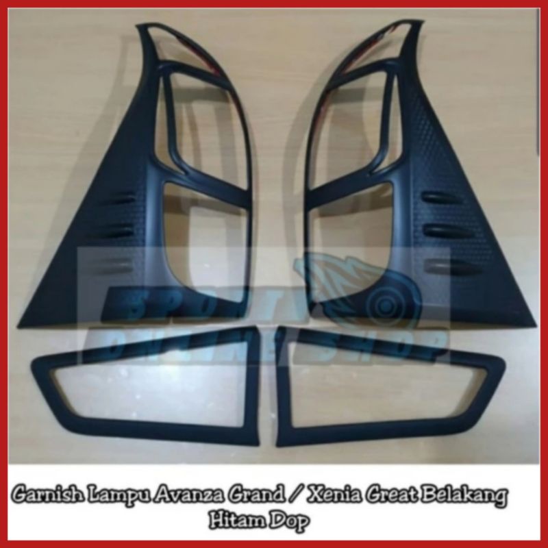 Garnish Lampu Avanza / Xenia 2016, 2017 Hitam Dop