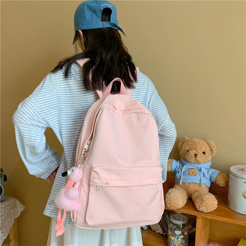 2023korean ransel tas ransel motif tas bunga bunga tas ransel tahan air wanita Sera Tas Sekolah Siswa Wanita Versi Korea SMP Kecil Segar Kapasitas Besar Mori Tas Bahu Wanita 2021 Baru Gadis Jantung Ransel