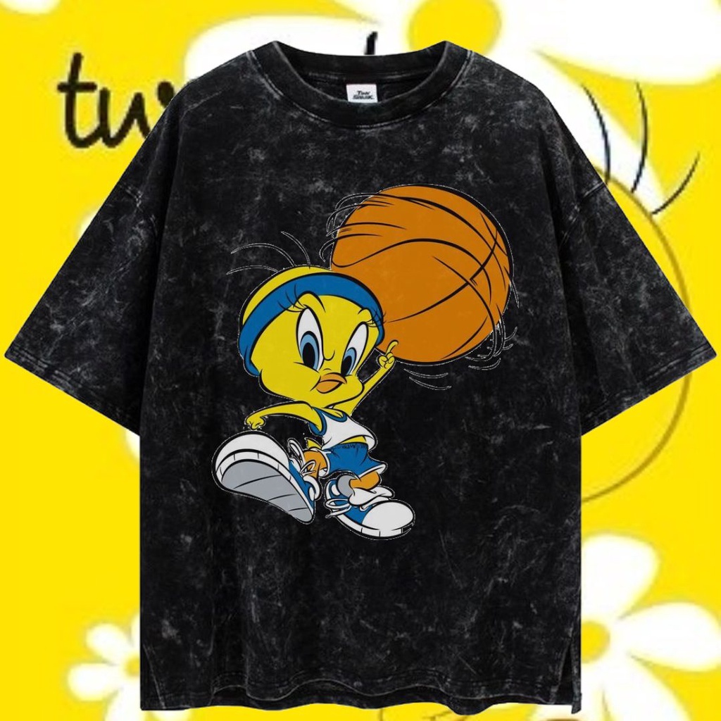 LASTHOPE 'TWEETY' OVERSIZE WASHING TSHIRT / KAOS ATASAN TSHIRT TEE WASHING ACID WASHED STONEWASH OVE