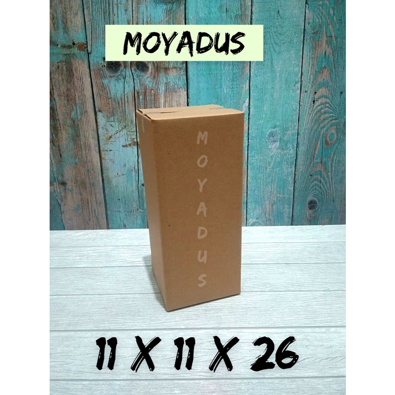

Kardus/Karton/Box/uk. 11x11x26 cm packing singelwall polos