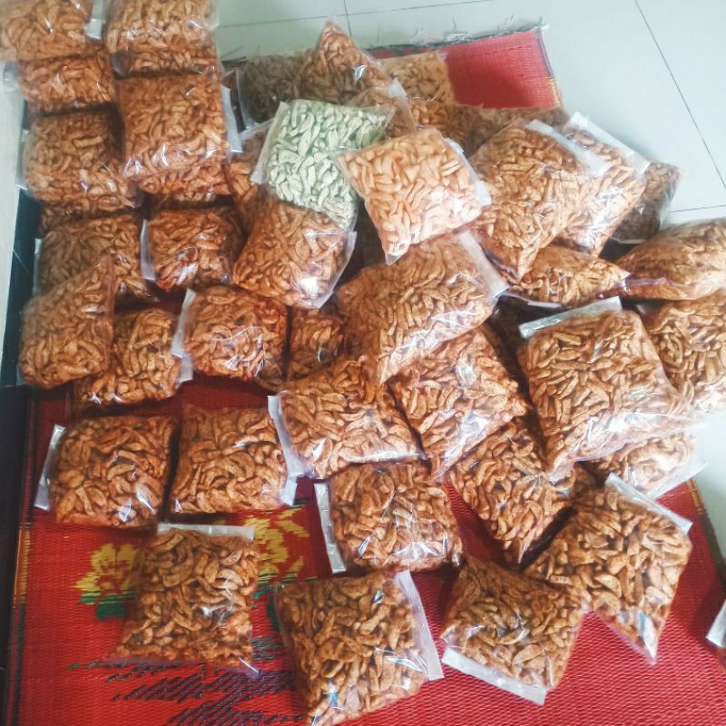 Basreng Pedas Daun jeruk/Original daun jeruk/Balado 100 Gram-1