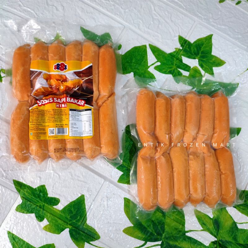 Sosis Sapi Bakar Mini 8888 500gr (12pcs)