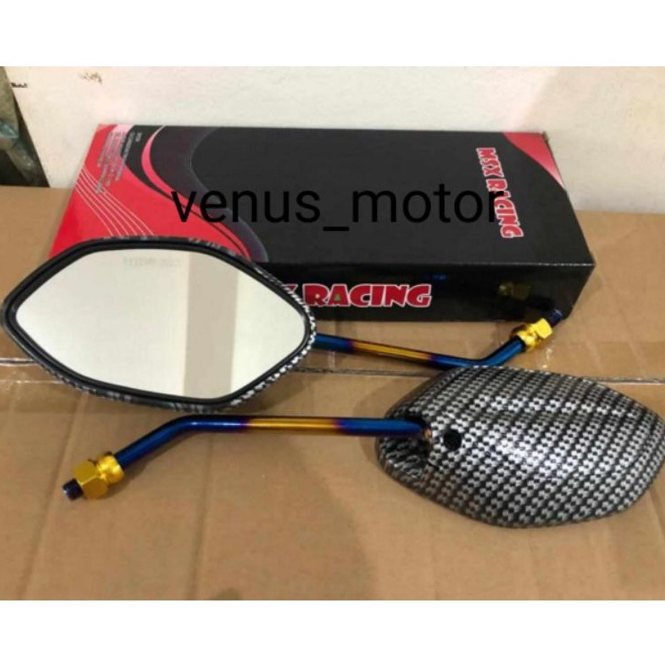 sepasang spion karbon model honda spion karbon beat vario scopy dll universal semua motor