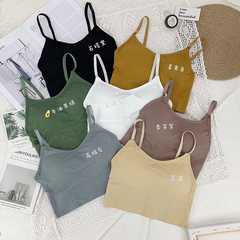 TOPGROSIR TG1622 Sport Bra Wanita Import Terbaru Fashion Korea Bahan Katun /Tanpa Kawat