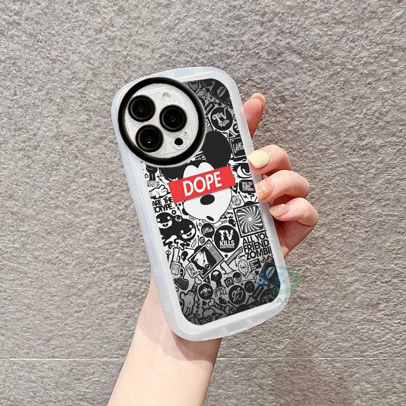 Casing TPU OPPO A57 2022 A15 A16 A16K A54 A53 A12 A5S A7 A3S A12E A31 A52 A83 A92 A37 F7 F9 A1K F1S Motif Mickey