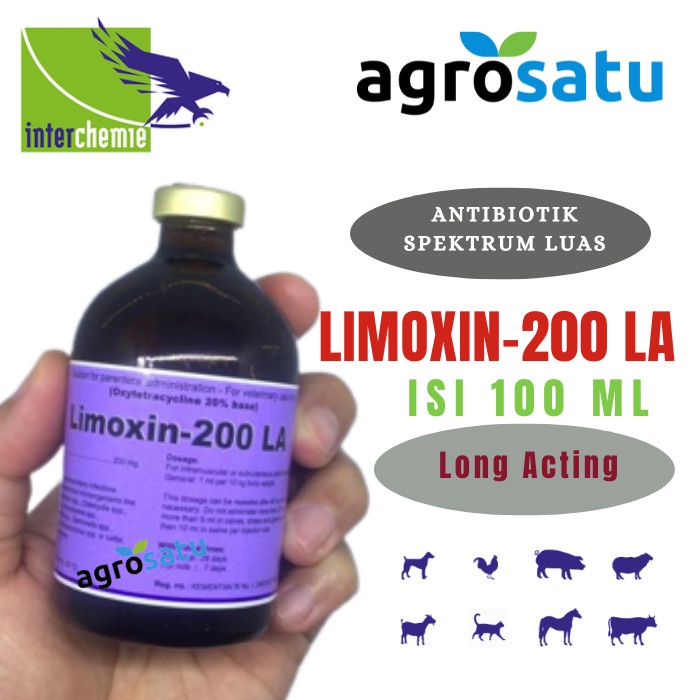 Jual Limoxin La Ml Original Obat Antibiotik Oxytetracycline