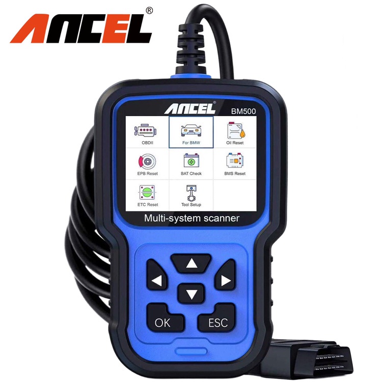 ANCEL BM500 All Systems Obd2 Scanner Car Scanner Odb2 Car Diagnostic Tool Obd Car Diagnostic Scanner Automotive Scanner For BMW/Mini/Rolls Royce