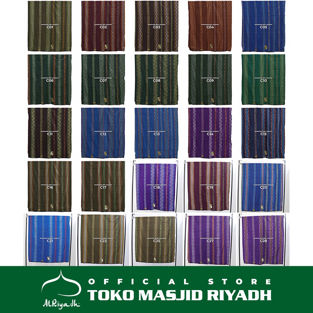 Sarung Wadimor Motif Dobby Gerimis