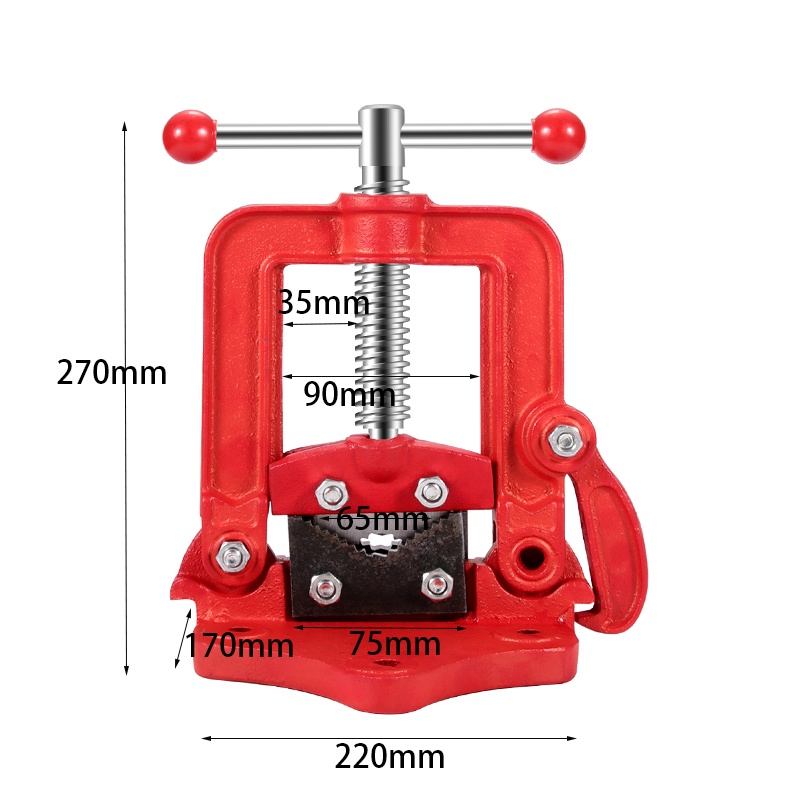 HEAVY DUTY Pipe Vice 2inch 3inch - Ragum Pipa Besi - Catok Pipa Besi - Penjepit Pipa 2inci 3inci