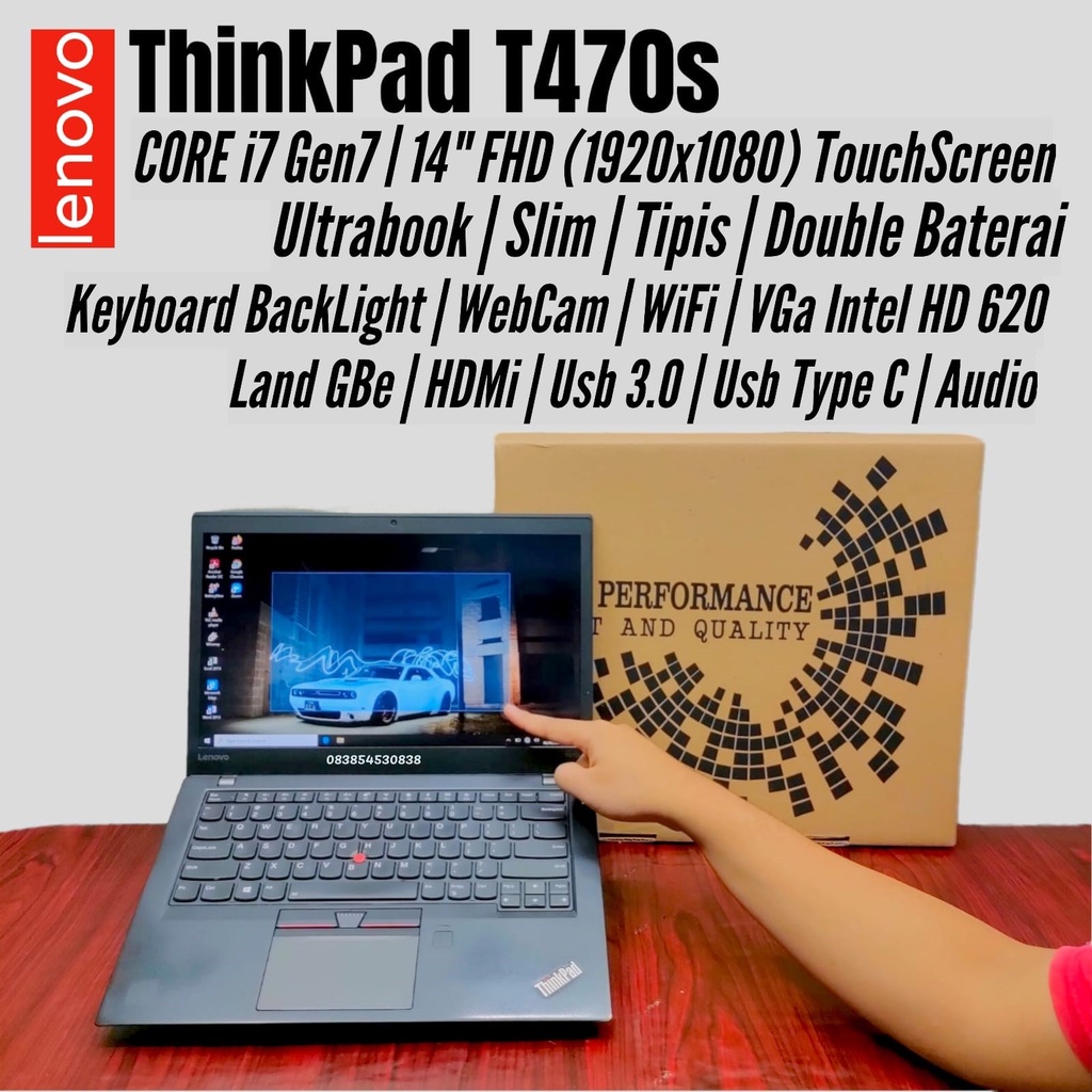 Laptop Lenovo ThinkPad T470 UltraBook Slim