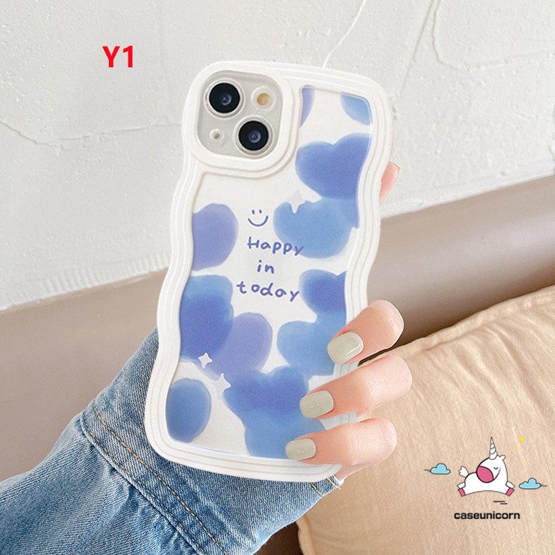 Case Redmi 12C 10C 9 10A 10 9T 9A 9C Nfc POCO X3 Nfc Pro M3 Mi 11T Pro Redmi Note 11s 10 11 10s 11Pro+9 8 9s 9pro 10Pro Max Lucu Kartun Love Hati Shockproof Wavy Edge Soft Sarung