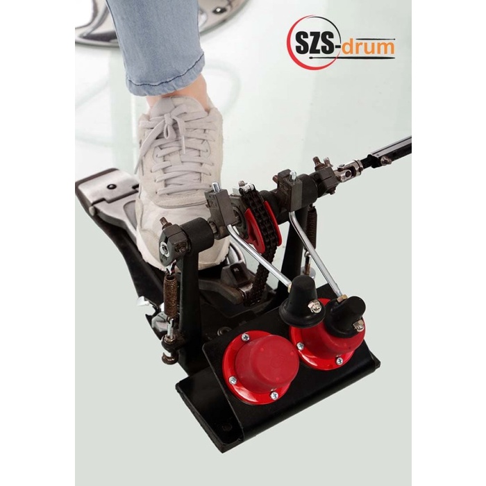 Pedal Szs Kick Pad Compact For Double Pedal With Special Beater