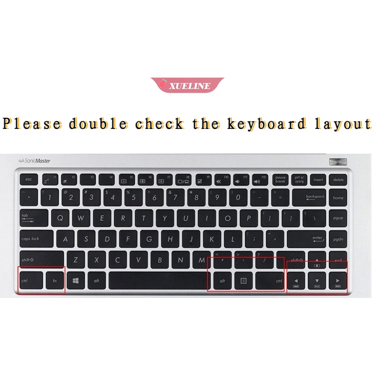 Skin Silikon Pelindung Keyboard ASUS X441 E402 A480 R417N Ultra Tipis Lembut (ZXL)