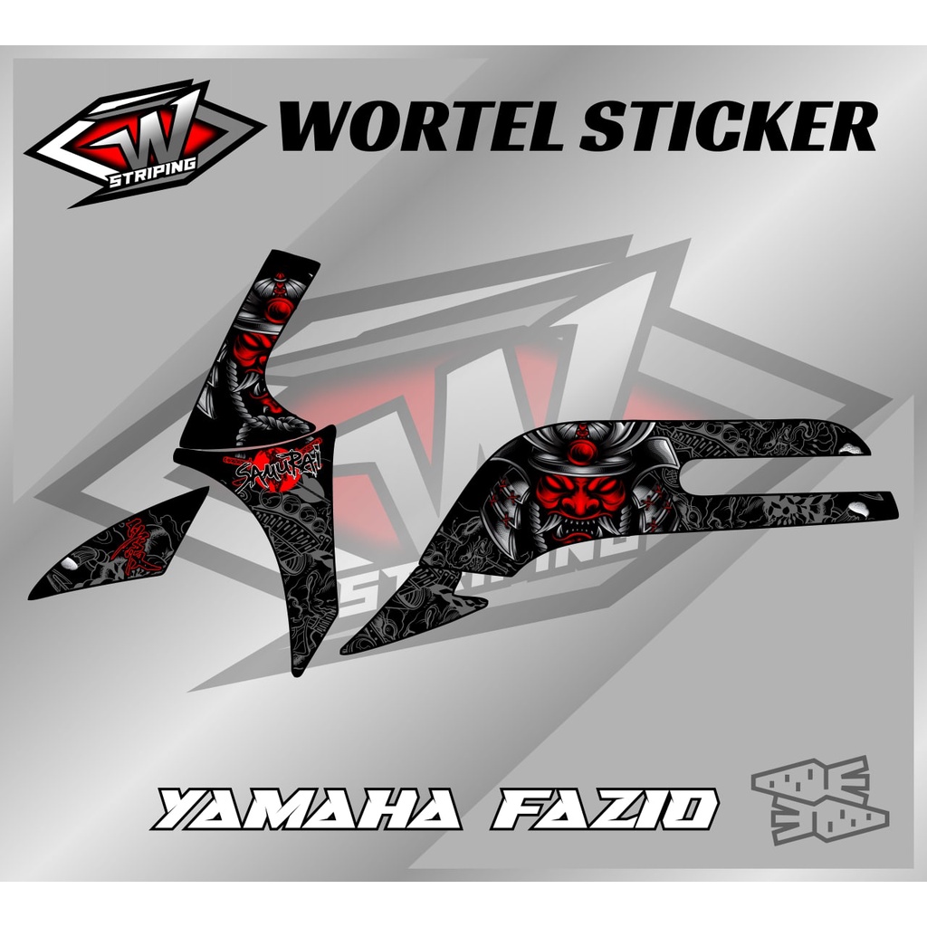 Striping Fazio-Stiker Hologram Decal Motor Fazio Samurai