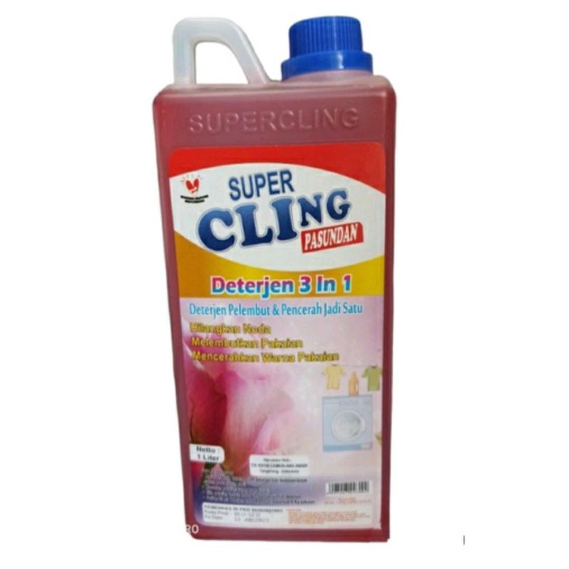 DETERJEN CAIR / DETERJEN 3 IN 1 SUPER CLING