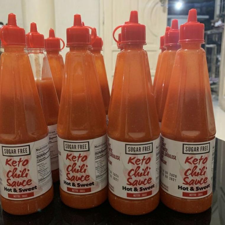 

10.10 ✨Promo✨ Keto Chili Sauce Hot & Sweet 300gr Sugar Free 