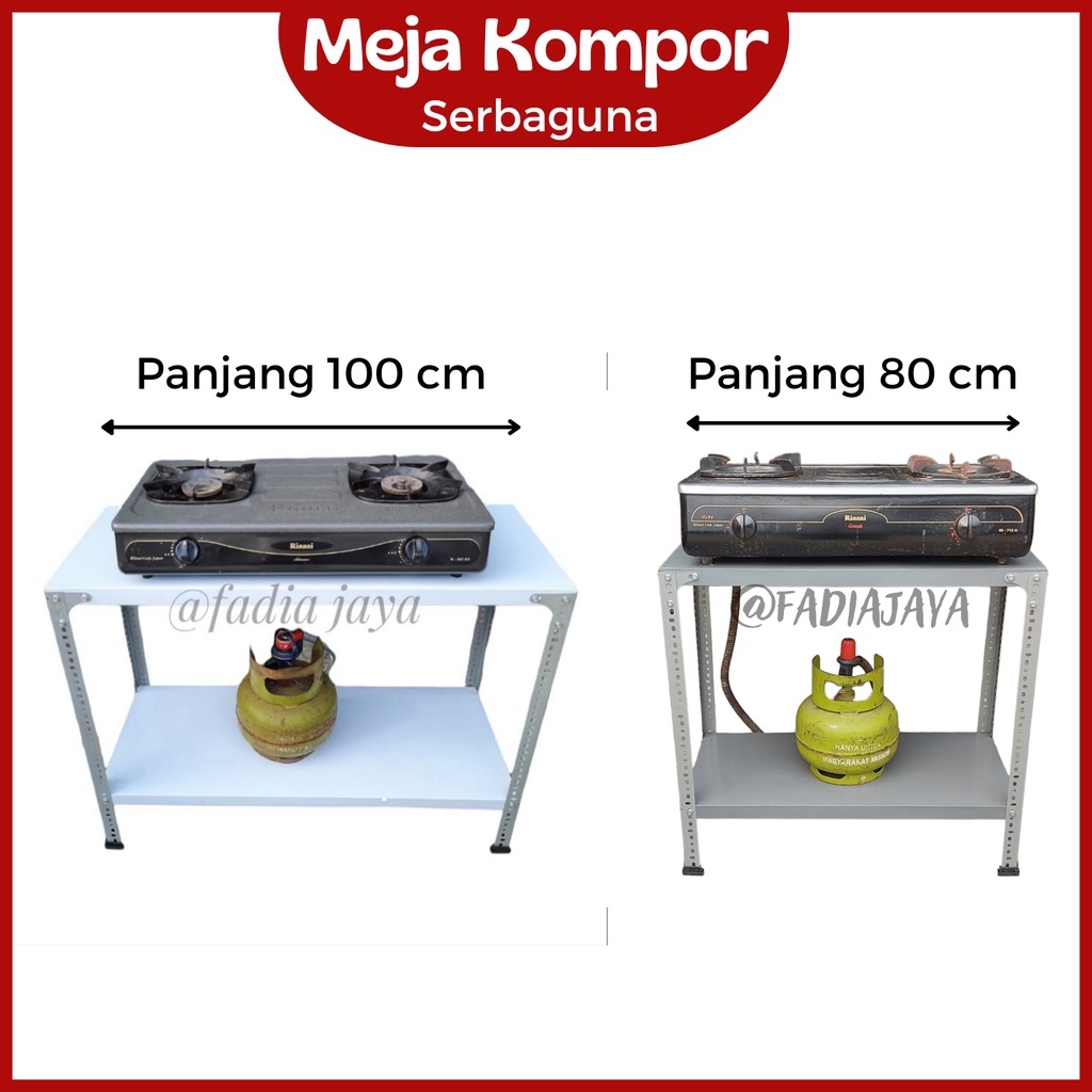 Jual Meja Kompor Gas 2 Tungku Rak Kompor 2 Susun | Shopee Indonesia