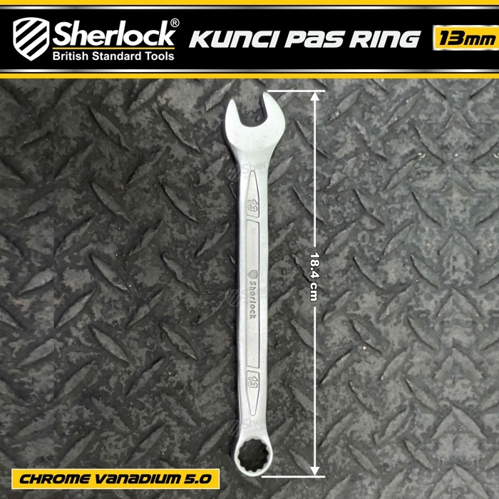 Kunci Pas Ring (Pro-D Series) uk. 13 mm Original Sherlock (1 Pcs)