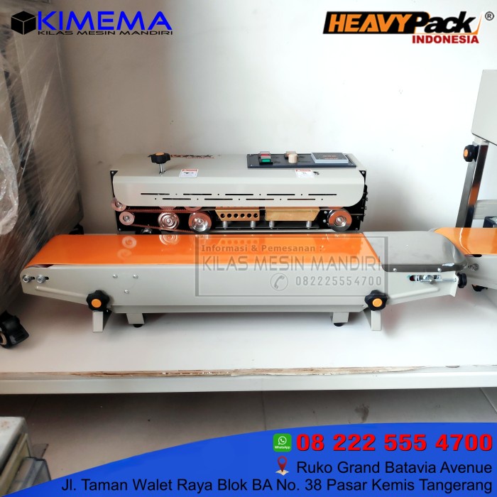 Fr-800Ph Continuous Band Sealer Mesin Press Segel Plastik Fr800