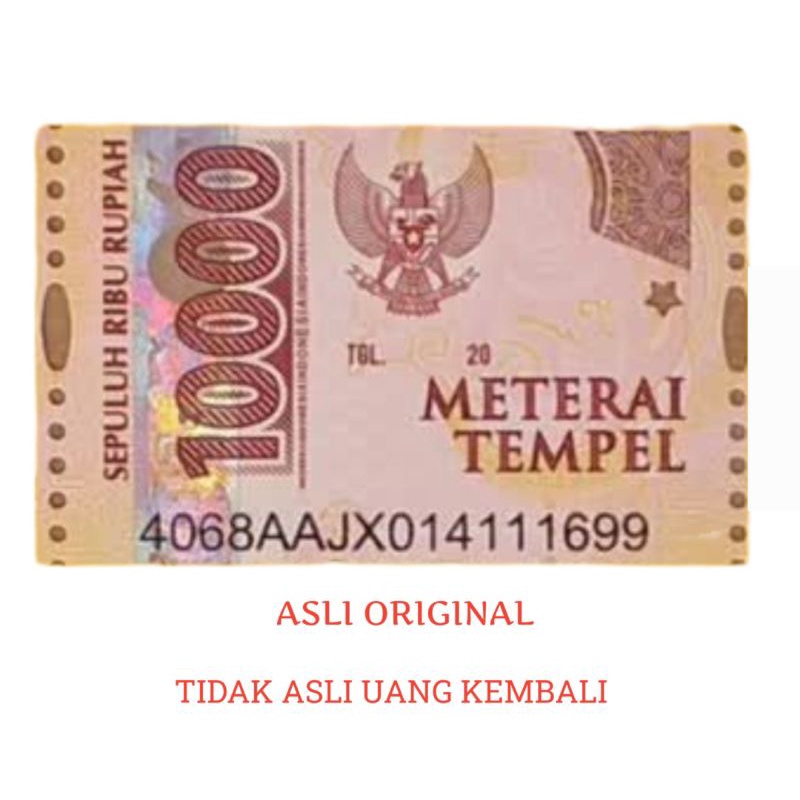 

Materai Tempel 10000