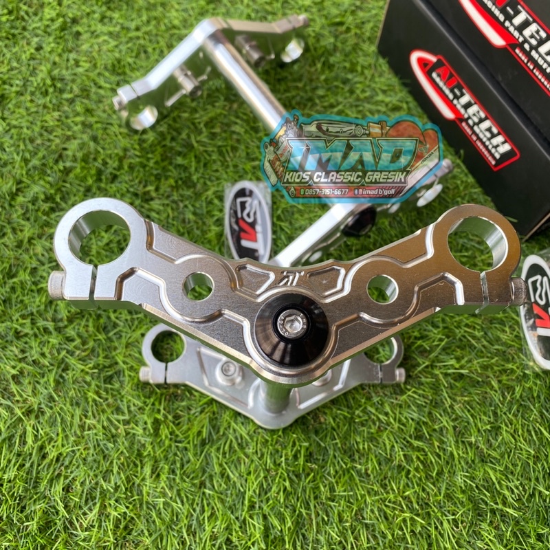 Segitiga aitech T CNC almini as33 segitiga T herex racing aitech as 33 dan as 26 set raiser whellpro