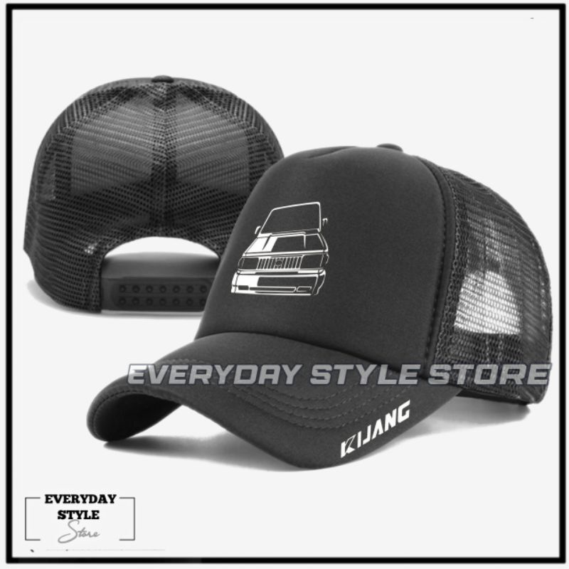 Topi Toyota Kijang Trucker Jaring / Topi Siluet Mobil Toyota kijang Classic
