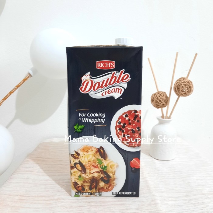 

RICH RICHS DOUBLE Cream Culinary Cooking and Whipping Cream Masak 1 L