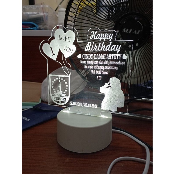 Lampu Akrilik Custom Foto Design