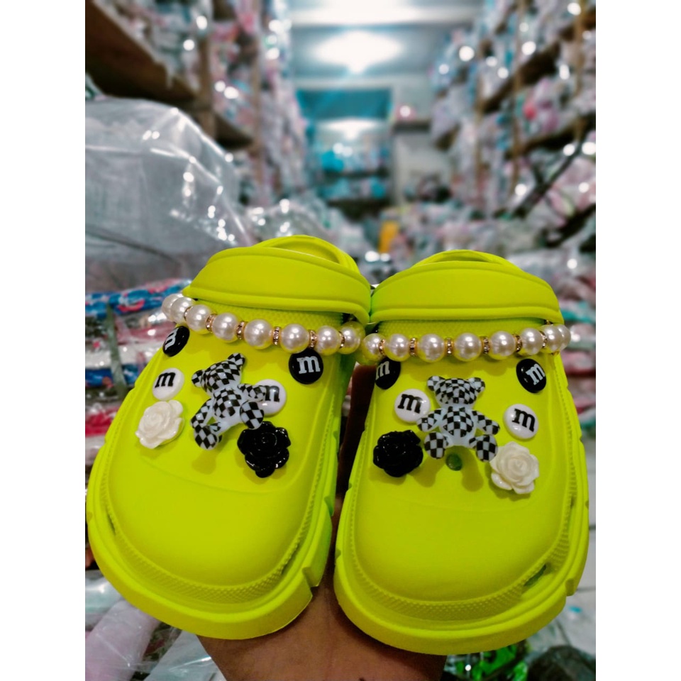 Sandal Baim Anak perempuan EVA RUBBER Balance 9008-K3 (24-35) Sandal Anak Import Jibbitz Owl terbaru 2022