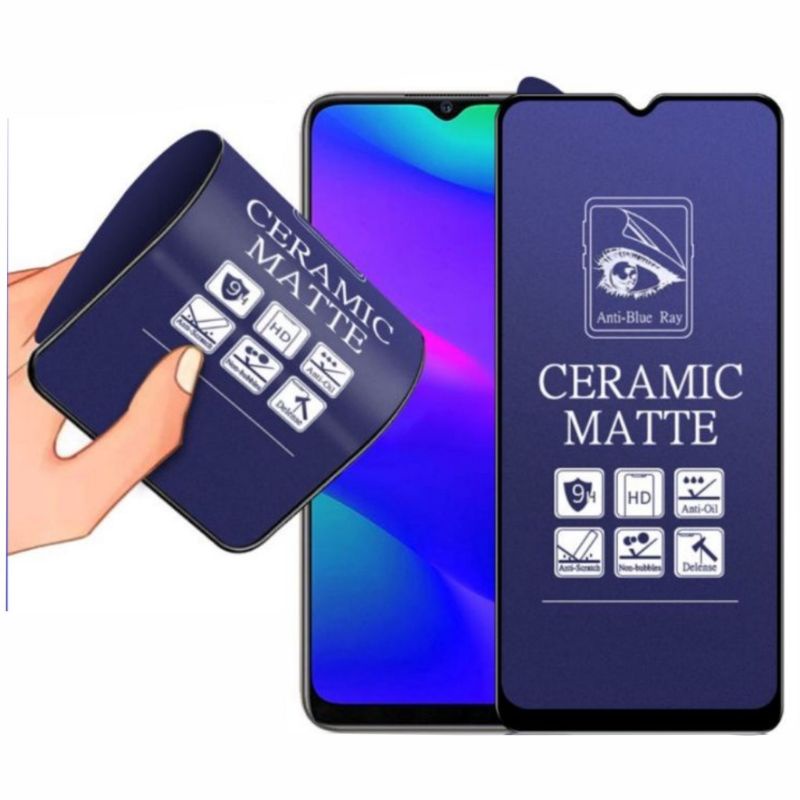 Tempered Glass Anti Blue Light Oppo A3S A5S A7 A8 A9 A11 A11k A1k A12 A12e A12s A15 A15s A16 A16e A16k A16s A17 Tempered Glass Ceramic Blue Anti Radiasi Full Layar