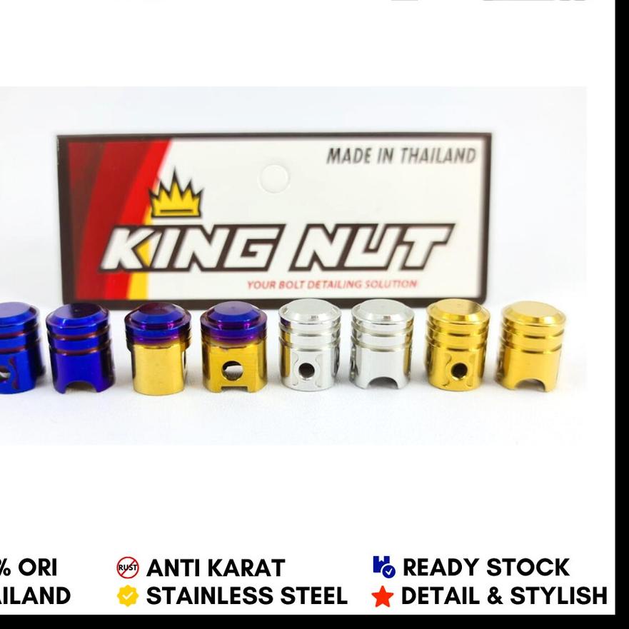 Diskon Tutup Pentil Piston dan Mur Pentil Probolt Stainless King Nut Thailand Segera Dapatkan 