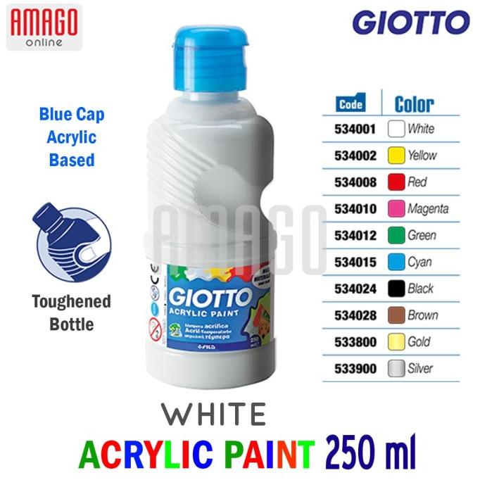 

GIOTTO ACRYLIC PAINT - WHITE - 250 ml - 534001 Non COD