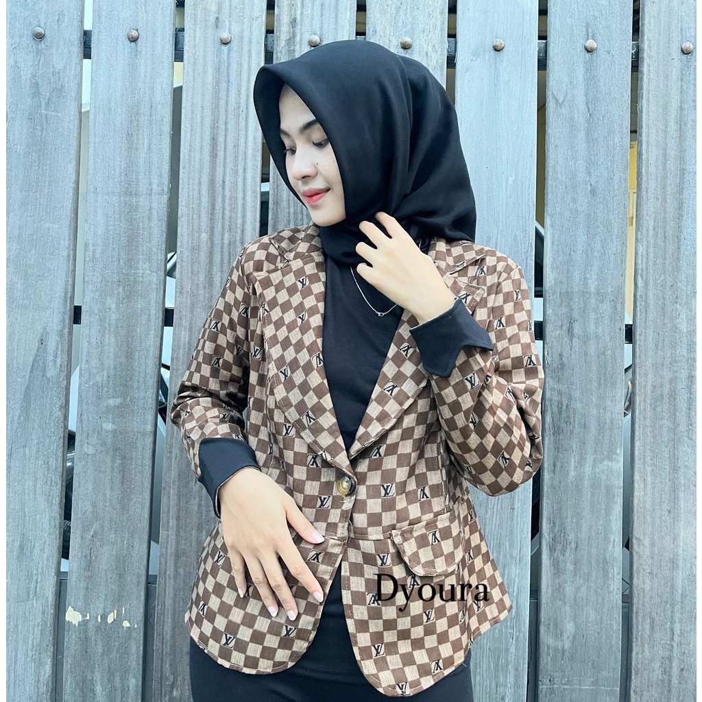 Blazer /BLAZER YN/LV/GC KERAH/READY STOCK/ jaket wanita / blazer premium / BLAZER