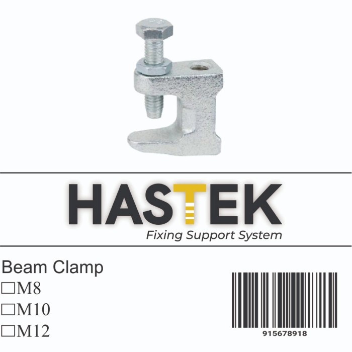 Beam Clamp M12 Zinc Plated