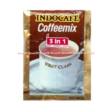 Indocafe Coffeemix 100sachet Dengan Gula Coffee Kopi Gula Kopi Instan Kopi mix Indo Cafe Cofee 3in1 3 in 1 Cofemix isi 100pcs