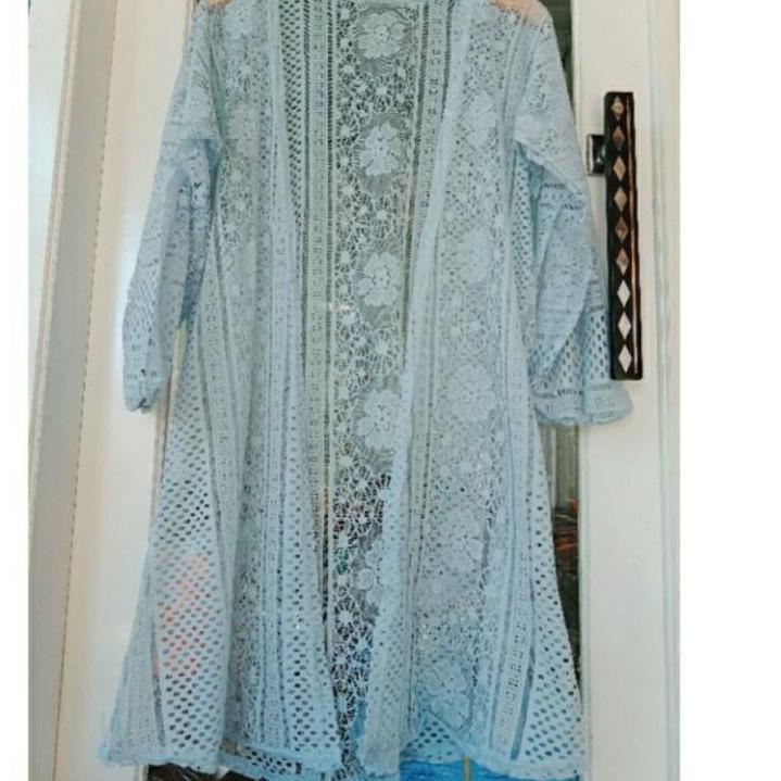 Terbaik Cardigan Brukat Lengan Balon/ Cardigan/ Atasan Wanita/ brukat/ LongCardi/ Outer wanita