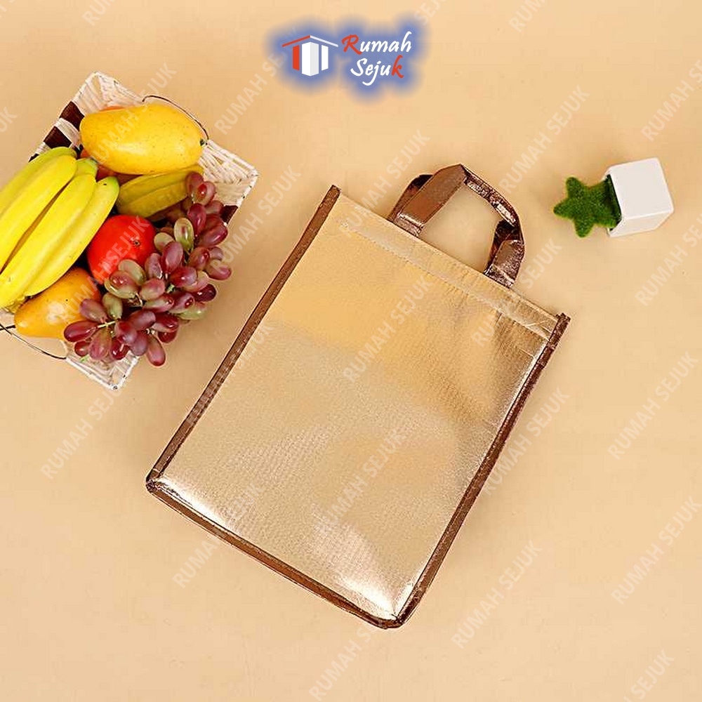 Tas Penjaga Suhu Bekal Makan Botol Minum Pendingin Cooler Bag Thermal Insulated Bag Foil